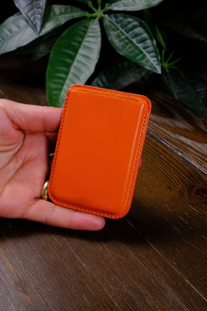 Orion Megasefe Kartlık | Magsafe özellikli Hakiki Deri Slim Kartlık - Siyah