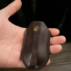 Çekya | Unisex Deri Anahtalık - Mor