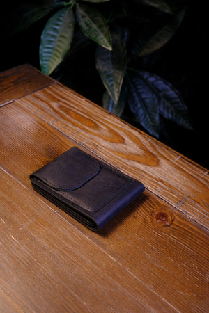 Rio | El Yapımı Hakiki Deri Mıknatıslı Çift Katlı Cüzdan ve Kartlık - Taba (Kahverengi)